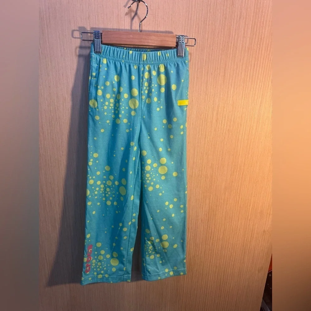 CROCS Kids Pajama Bottoms in Blue and Yellow Size 5